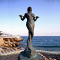 High quality antique bronze copper mermaid statue for sale